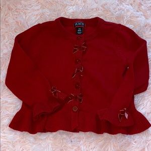 Red babygirl sweater